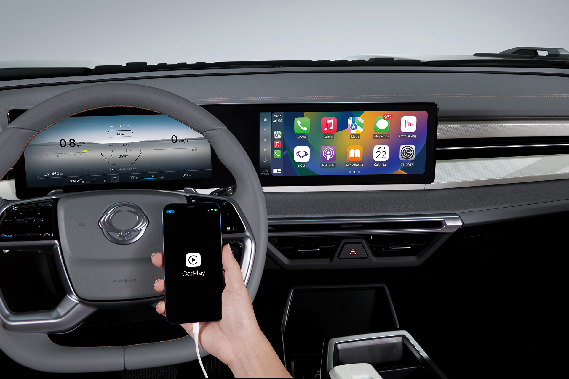 קישוריות ל-Auto Android ו-CarPlay App